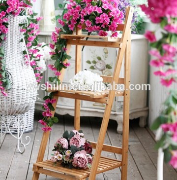 Colored wooden flower stands for living room / wooden flower pot stands / wooden wedding flower stands