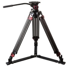 MTT609B Professional Tripod Carbon fiber lightweight video camcorder Tripod W/Fluid head