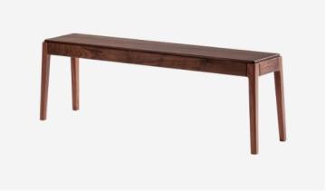 Modern Walnut Wooden Long Bench