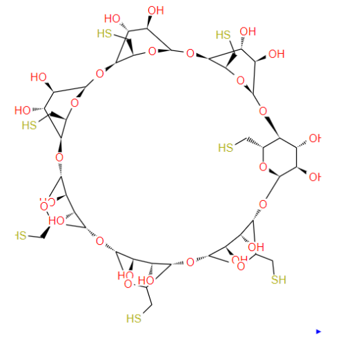 हेप्टाकिस- (6-मर्कैप्टो-6-डीओक्सी)-od-cyclodextrin CAS: 160661-60-9