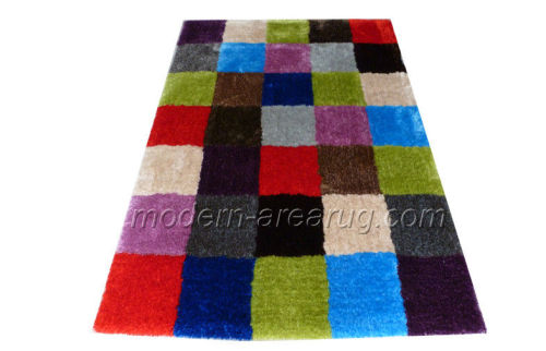 Hand-tufted Colorful Polyester Modern Contemporary Shaggy Carpet Rugs For Home, Hotel, Bedroom