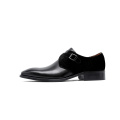 Cow Leather Buckle Men's Shoes