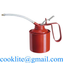 Lubricating Oil Can 350CC Metal Pump Oiler with Long Flexible Spout