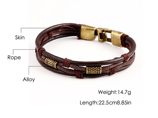 Multi Layers Leather Bracelet