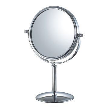 Double side framed round table mirror