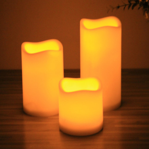 Batterij Votief Pillar Vlamloze LED Candle Home Decor