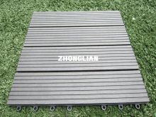 Outdoor Waterproof Artifical Turf Wood Plastic Composite Flooring For Garden And Balcony