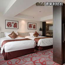 Burgundy & White Hotel Twin Bedding Set