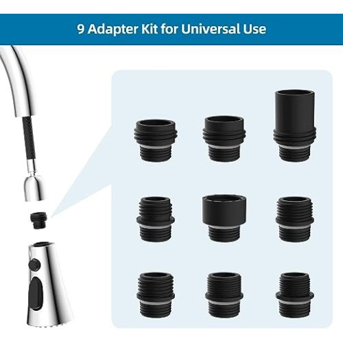 Puxe para baixo torneira de cozinha pulverizador de pulverizador de reposição Parte Filtrável Economia de água Adaptador de bico de torneira do chuveiro