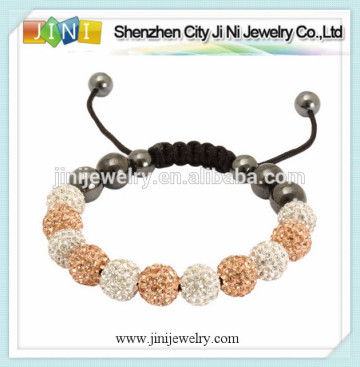 rose gold shamballa bracelet