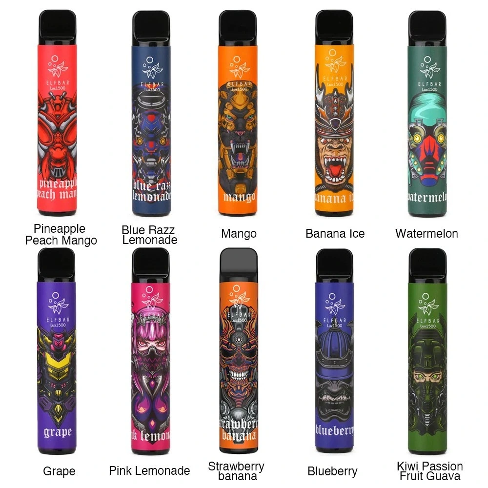 Factory Disposable Vape 0% Nic Vape Pen Elfbar 1500 Puff Bar Electronic Cigarette Vaporizer Disposable Vape Amazing Vape Pen Disposable Vape