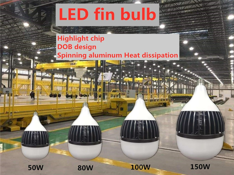 high quality e27 led fin bulb 