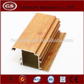 wood grain aluminum extrusion profile for window and door