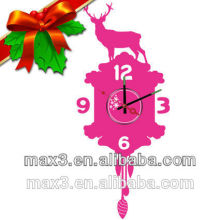 2016 promotional quartz clock watch wall clock for christma decoration