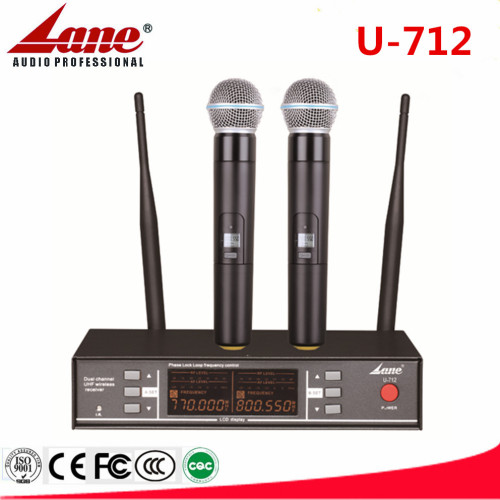 Lane New arrival mini UHF wireless microphone 200 channels U-712