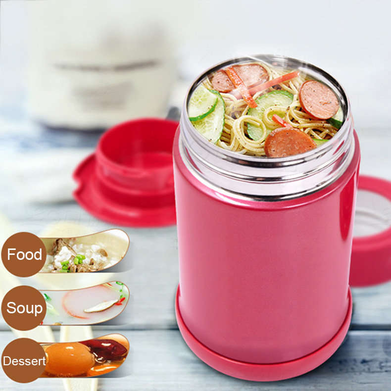 Wholesale stainless steel Food grade Double wall insulated vacuum Soup Thermal Jar Food Flask