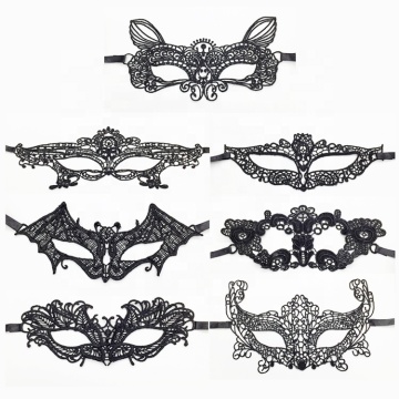 Dropship Custom 7pc Masquerade Venetian Party Lace Mask Set