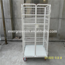 Nesting mesh roll container/cargo storage roll container/supermarket roll cage