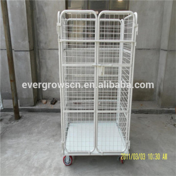 Nesting mesh roll container/cargo storage roll container/supermarket roll cage