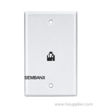 Smooth Plate For 1 Telephone Jack?