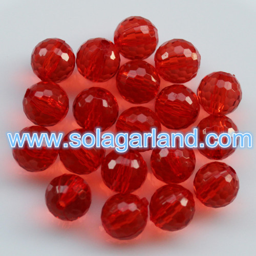 6-20MM cristal acrylique facetté boule disco perles grosses perles en vrac charmes