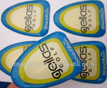 logo vinyl stickers, dome logo stickers, dome logo epoxy stickers