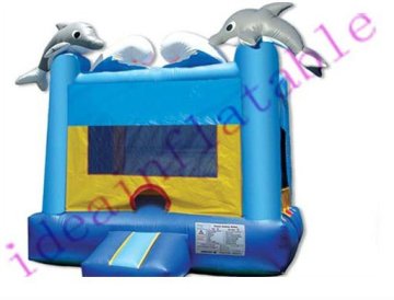 inflatable dolphin bouncy castle, inflatable toys bc175