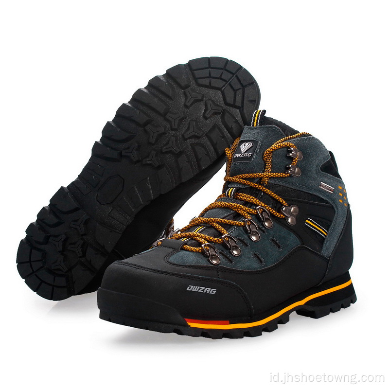 Sepatu outdoor high-top hiking sepatu olahraga pria