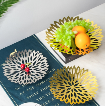 Golden iron net basket