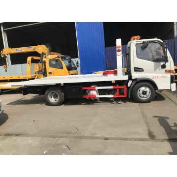 4 ton Flatbed Wrecker Truck with Crane
