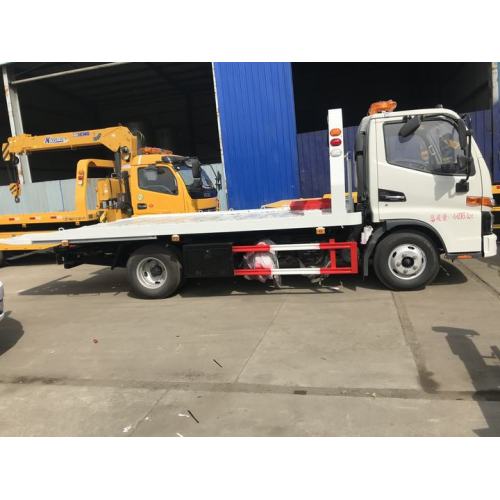 4 ตัน Flatbed Wrecker Truck with Crane