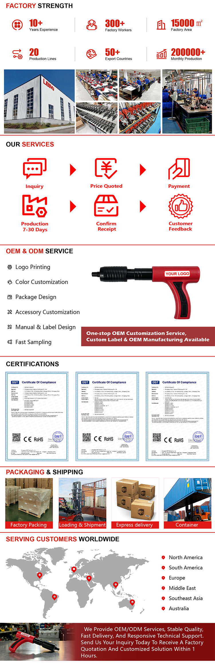 LY-01 Пороховой пистолет для крепления гвоздей LY-01 Powder-Actuated Fastening Nail Shooter
