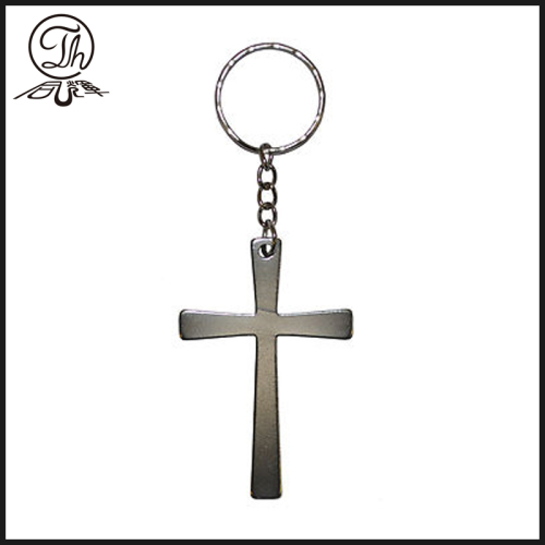 2017 nowy styl Custom Silver Cross Keychain