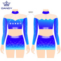 Gesublimeerde crop-top cheer uniformen