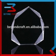 Iceberg Shaped Plaque Blank Optical Crystal Awards, K9 Crystal