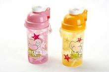 water bottle with straw strap