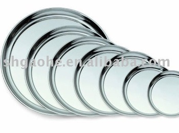 Stainless steel fruit tray / plate