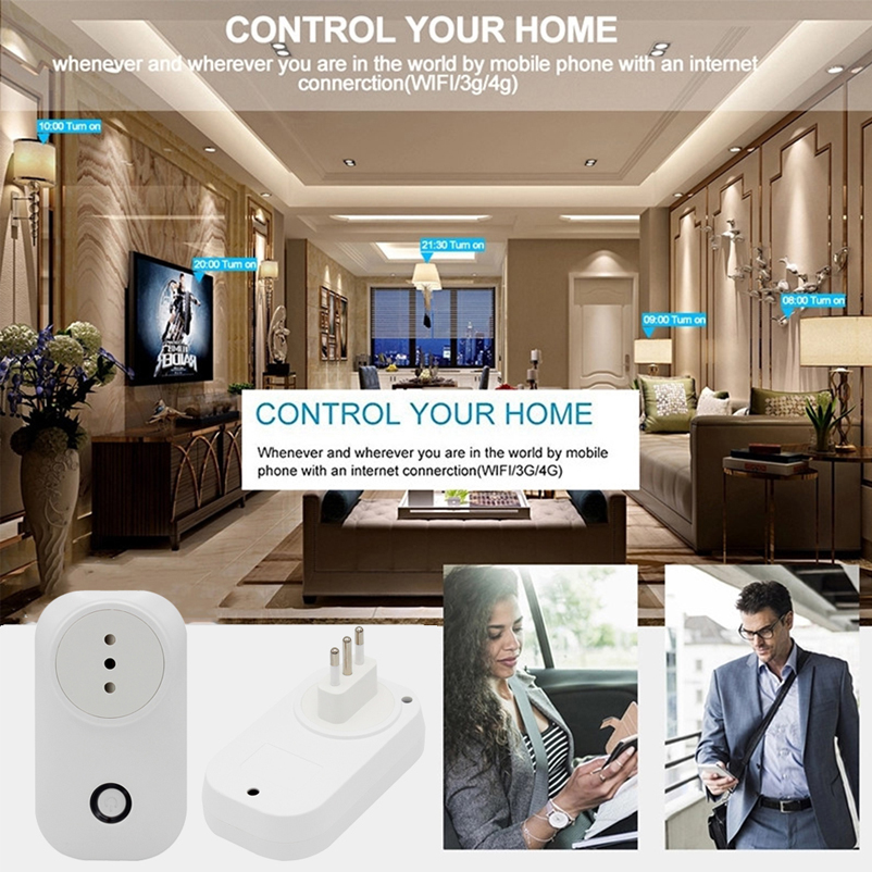 2020 IT Italy Italian Timer Smart Wall Electric Smart Socket Wifi Wireless Smart Outlet Socket Amazon Alexa Google Home IFTTT