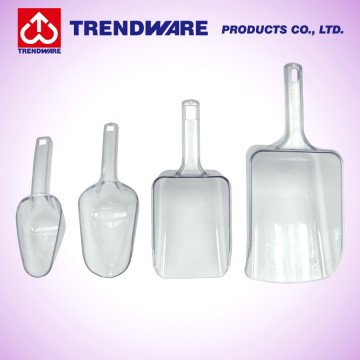 Commercial Clear PC Plastic Utility Ice Scoop for Bar