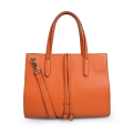 Colorful Smooth Leather Lady Business Travel Tote Handbags