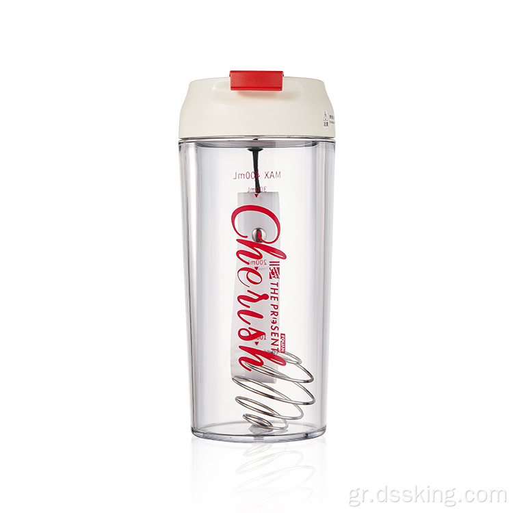 300ml Νέο σχεδιασμό Πλαστικό μπουκάλι νερό Προσαρμοσμένο λογότυπο για αθλητισμό Χριστουγεννιάτικο vintage πολυτελή μπουκάλι νερό με άχυρο