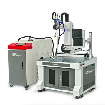 Robot laser welding workstation