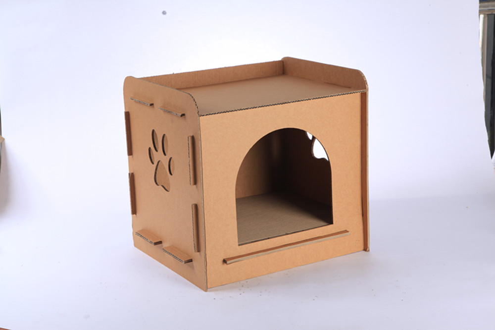 cat cardboard house