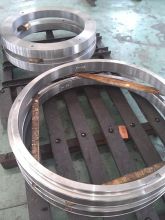 Alloy Steel Seamless Rolled Ring Forging , Cnc-machine Ring Roll For Idler