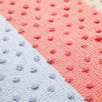 हस्तनिर्मित कपास आसान Crochet कंबल पैटर्न