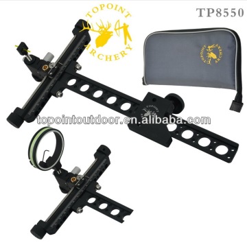 Topoint Archery,Recurve Bow Sights,Target Bow Sights,TP8550,Micro adjust,detachable bracket,with pin guard for bow hunting