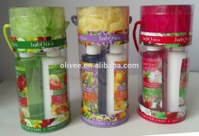 promotional bath set with pvc bucket luxury spa gift set