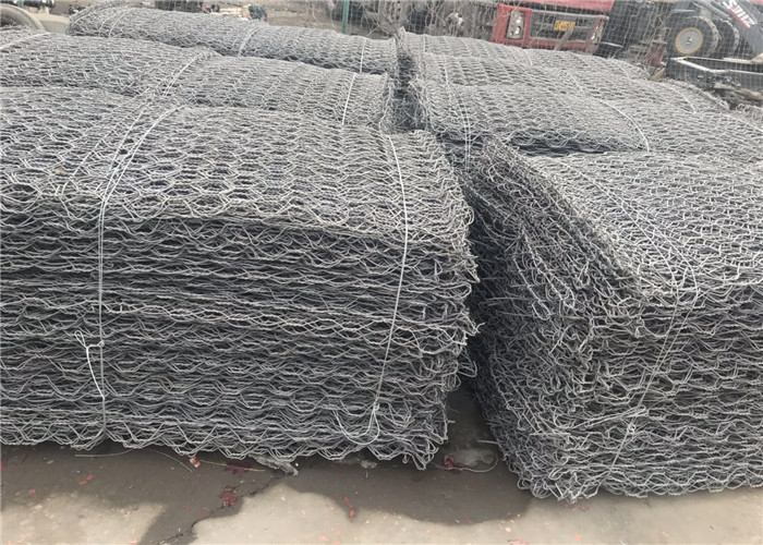 OEM Galvanized Hexagonal Wire Mesh Cage Fence Large Rock Gabion Basket Retaining Wall