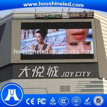 led display outdoor advertising wall mounted fixed installation p10