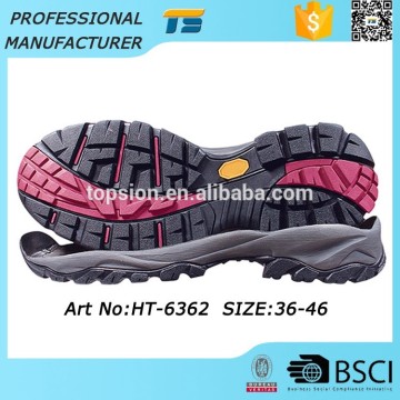 New Trendy Waterproof Shoe Sole Trader Eva Climbing Slip Resistant Womens Rubber Shoe Sole Manufacturers